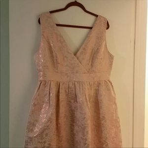 ModCloth blush metallic dress